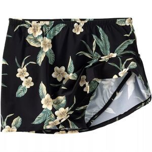 Land's End slender suit swim skirt bottom compression runs small plumeria 20W